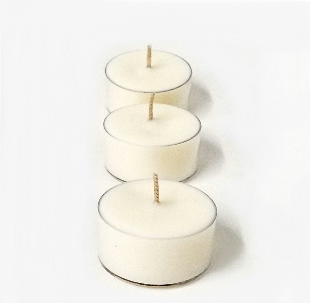 Soy Tealight Candles 24 Unscented Tealights Hand Poured Eco Etsy UK