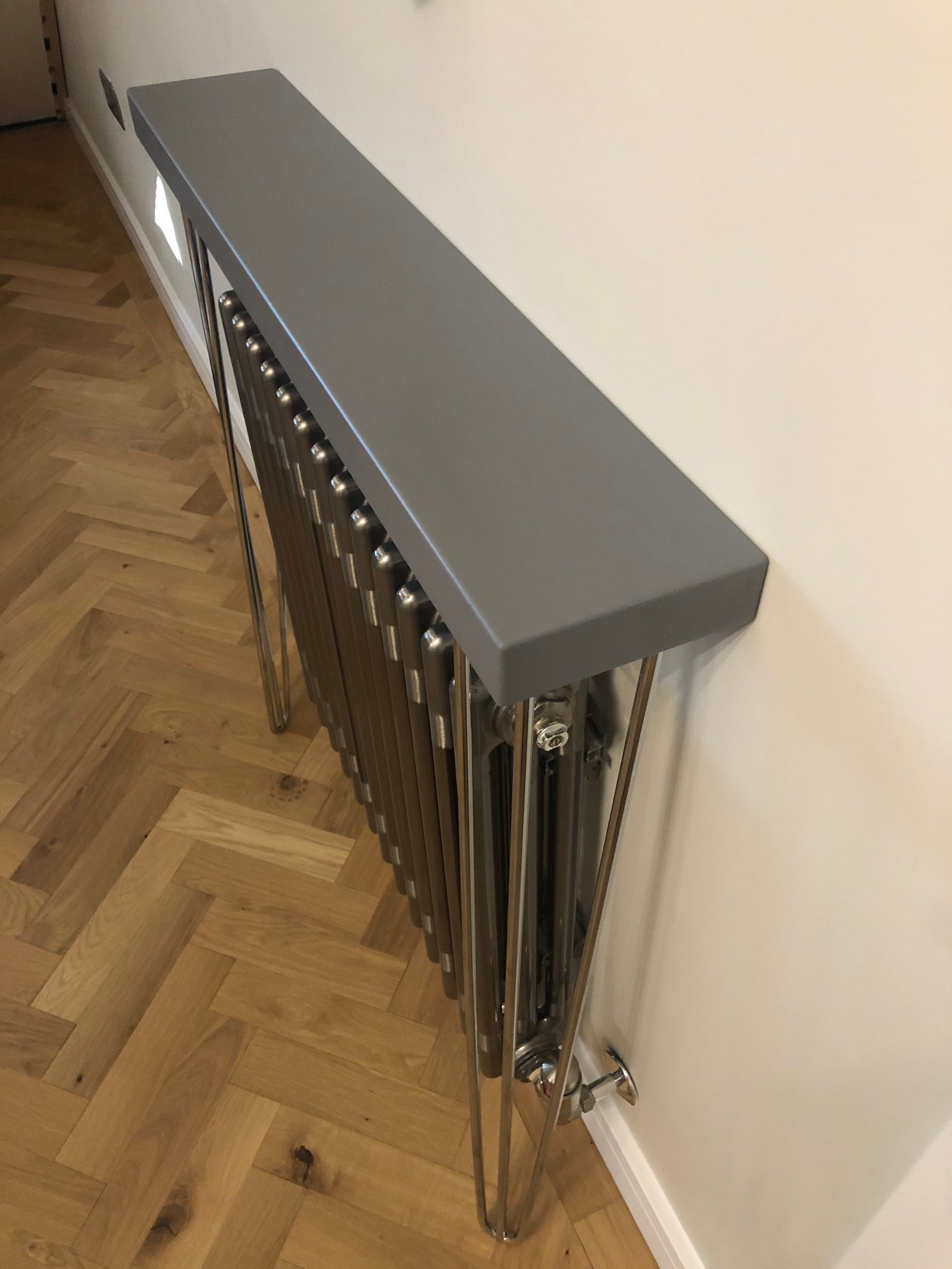 Console Table RADIATOR Salon Table Grey Wood Top & - Etsy UK
