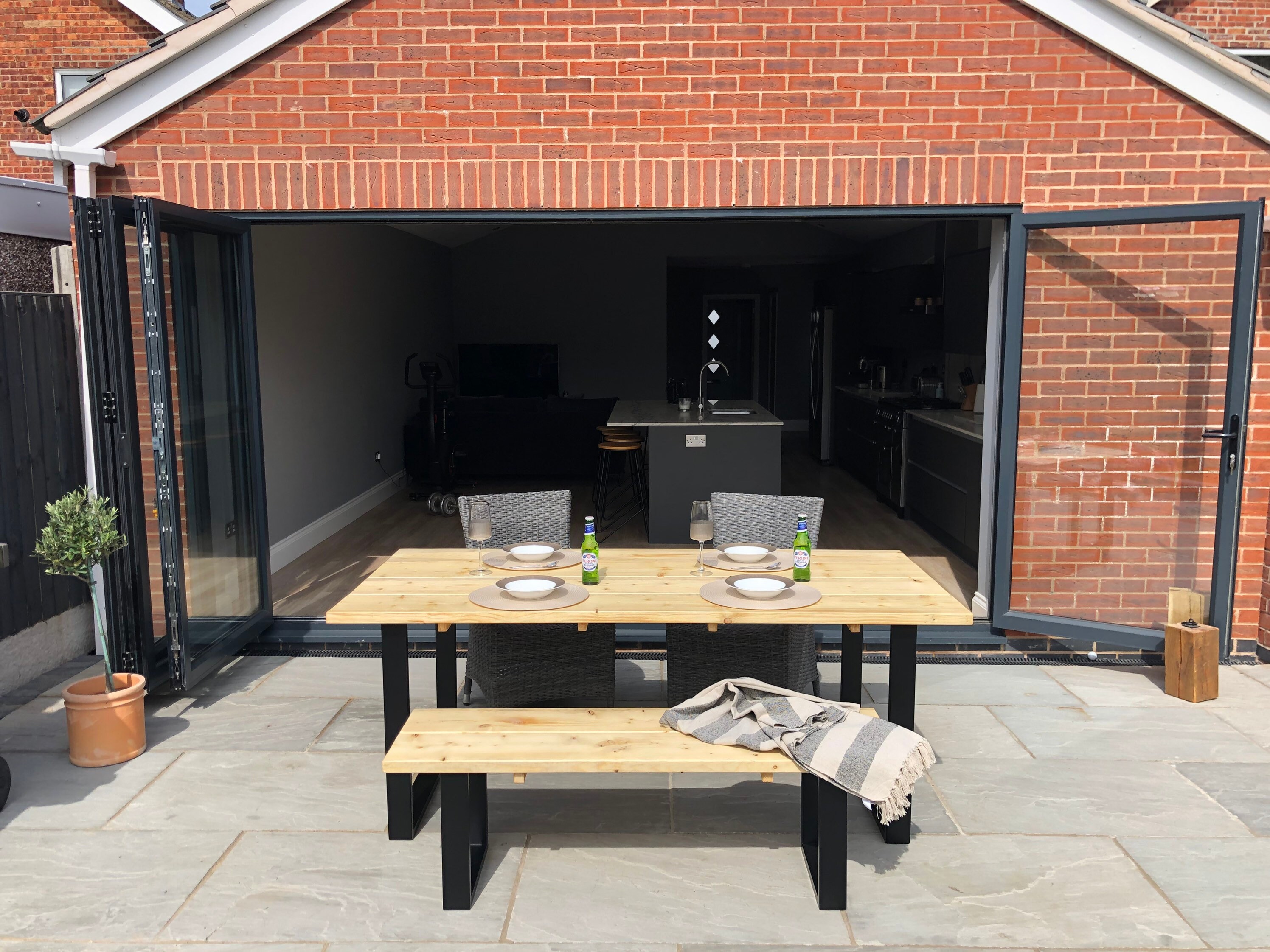 Muebles de jardín Patio Set Muebles de patio Mesa de | Etsy