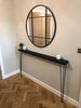 Console Table - Radiator Table with Black Hand Painted Top and Hairpin Legs - FREE DELIVERY - High Quality