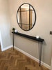 Console Table - Radiator Table with Black Hand Painted Top and Hairpin Legs - FREE DELIVERY - High Quality 