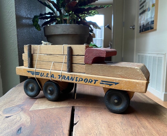 wooden transport toys