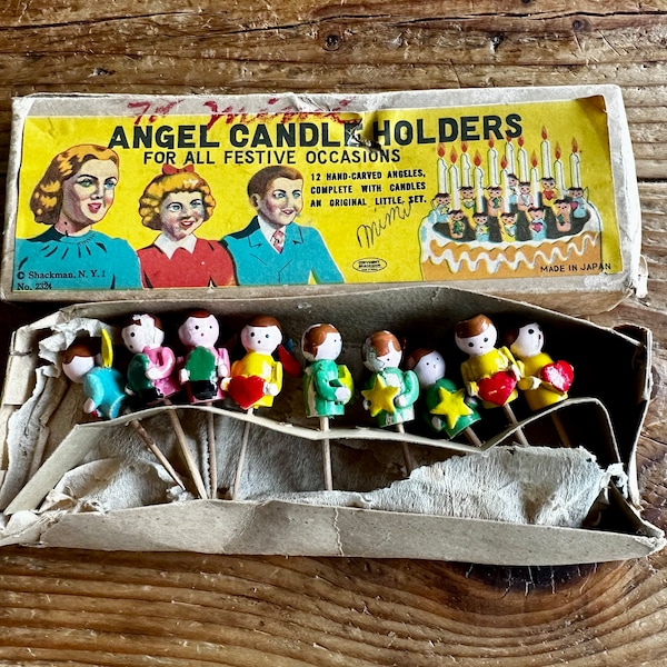 Vintage Birthday Cake Candle Holders Etsy