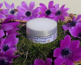Yarrow & Pomegranate Eye and Face Cream | Firming Eye Cream | Fine Wrinkles | Eye Moisturizer | Natural Gift Care by Maria's Handmade