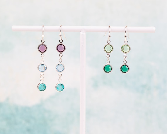 3 sale birthstone earrings