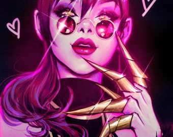 kda evelynn art etsy