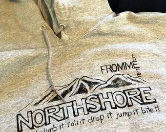 Original NorthShore Style "Fromme Here" cotton blend hoodie with kangaroo pocket. Your essential pullover sweatshirt!