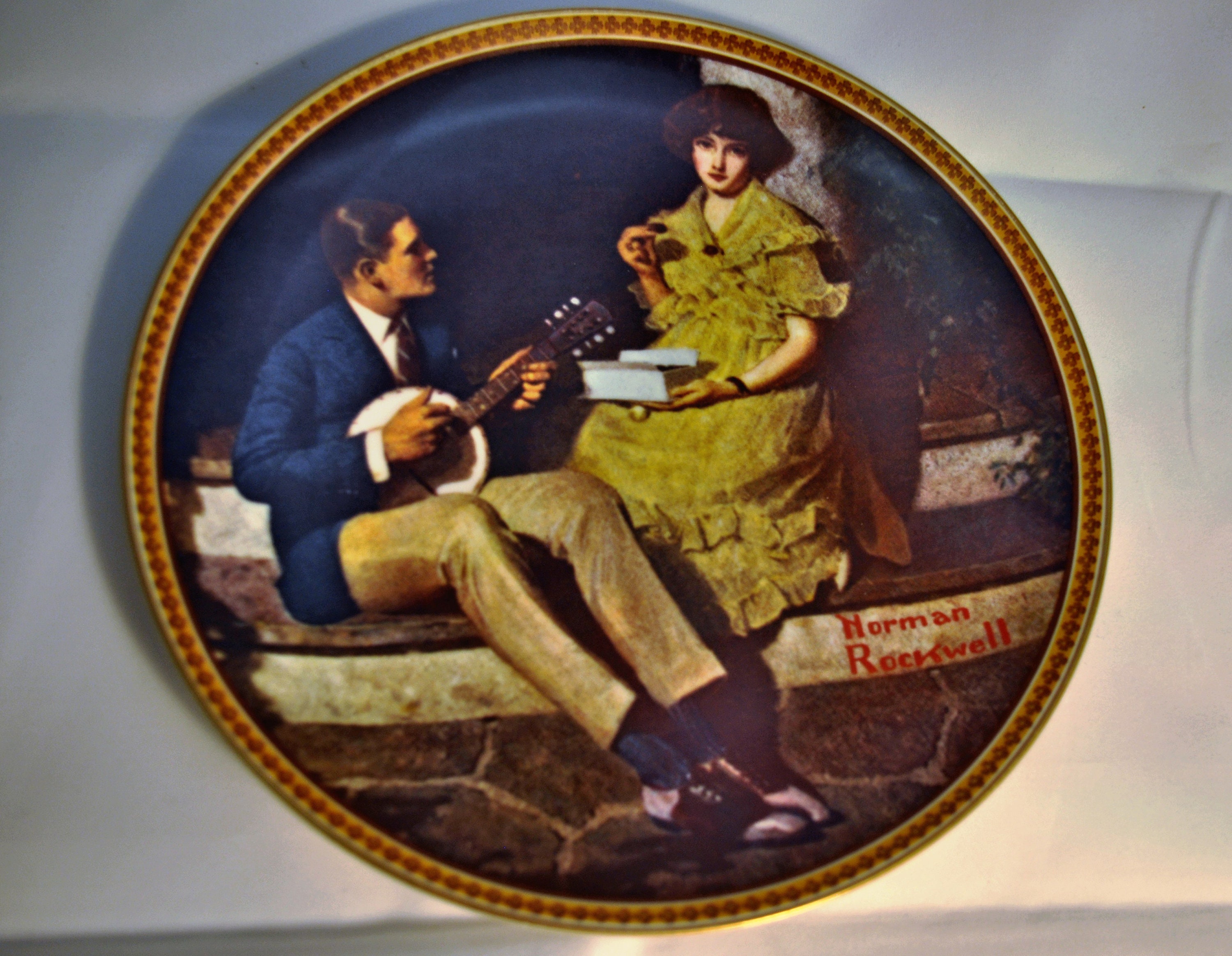 Norman Rockwell Plate Rediscovered Women Series Pondering On The Porch   Il Fullxfull.3549332553 3lfz 