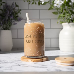 Funny Nurse Glass 16oz  Tumbler- Nurse Gift - Nurse Appreciation Gift - Nursing Student Gift - RN Gift - Nurse Graduation Gift