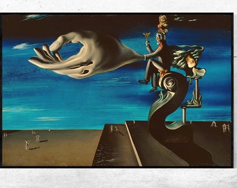 SOFT CONSTRUCTION WITH BOILED BEANS 8x10 In Art Print Repro. Dali