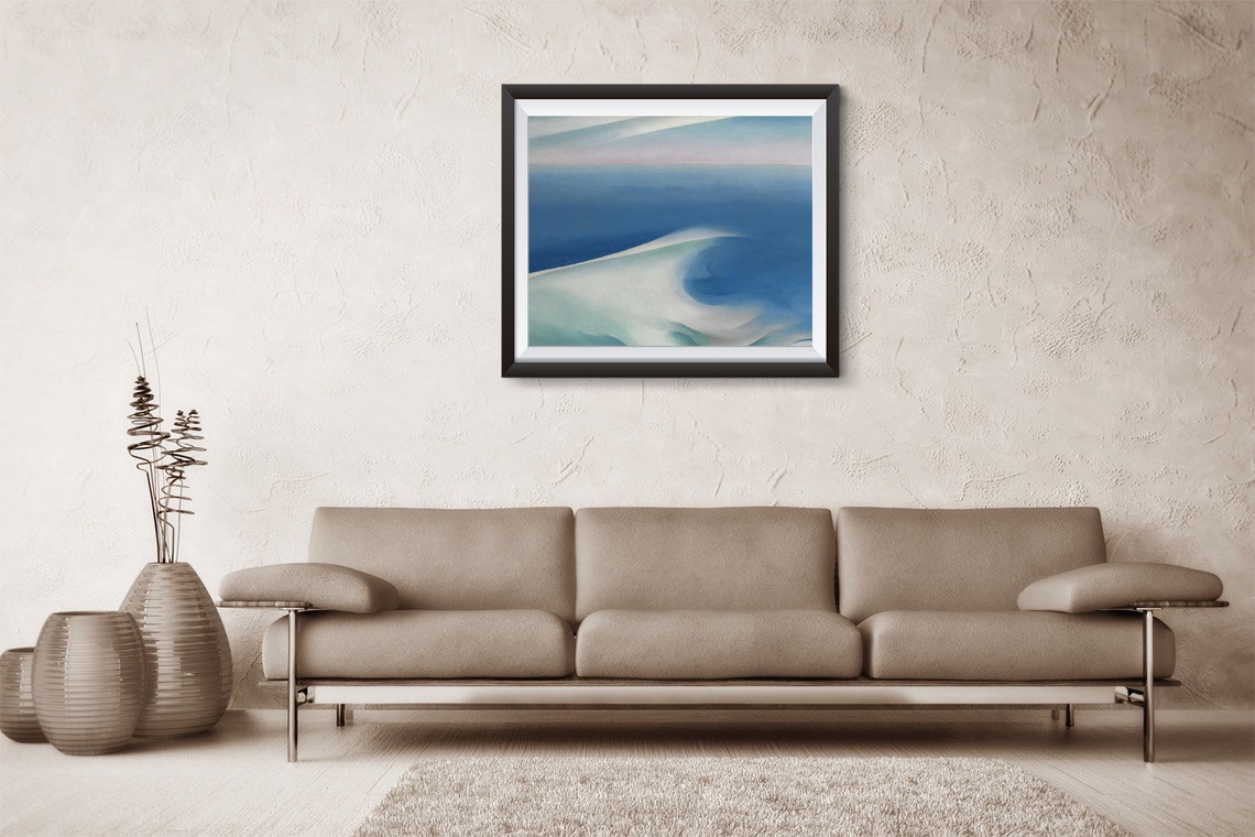 O'KeeffeBlue Wave MAINEFine Art reprintGallery Etsy