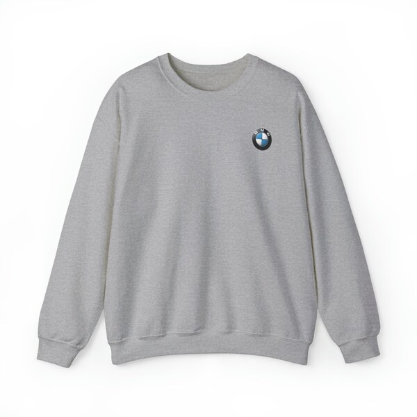 BMW logo unisex Crewneck Sweatshirt, cars, racing, motorsport, sportscar, gift for him, gift for her