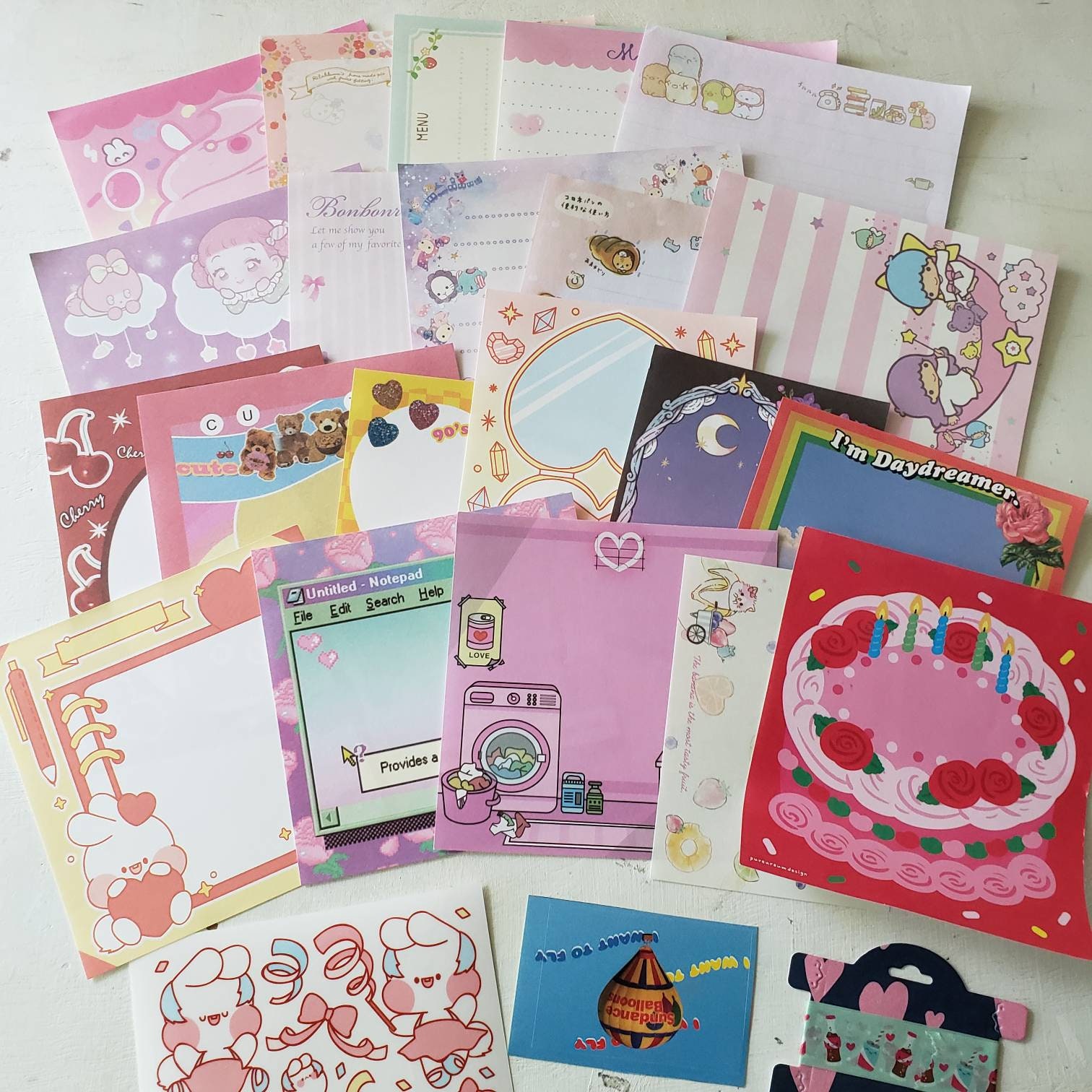 Korean // Japanese Stationery // Memo Sets Etsy