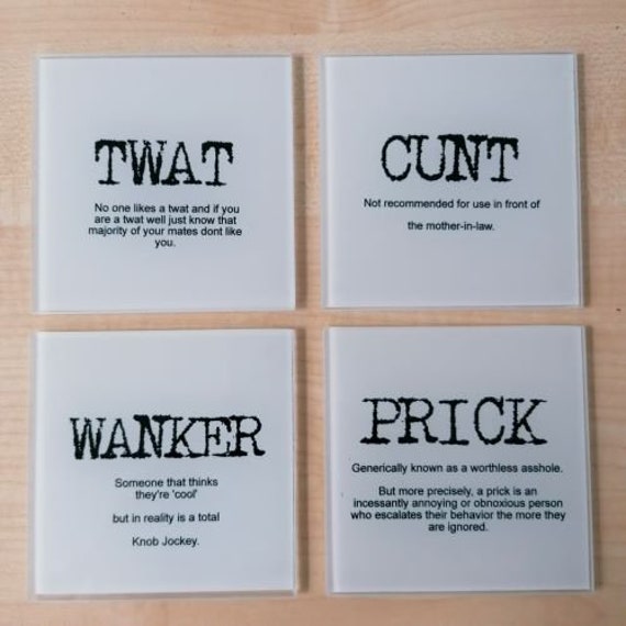 gifts for her profanity birthday Christmas Swear drink coasters adult content
