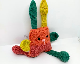 Lapin Lilu extensible fait main avec passion au crochet