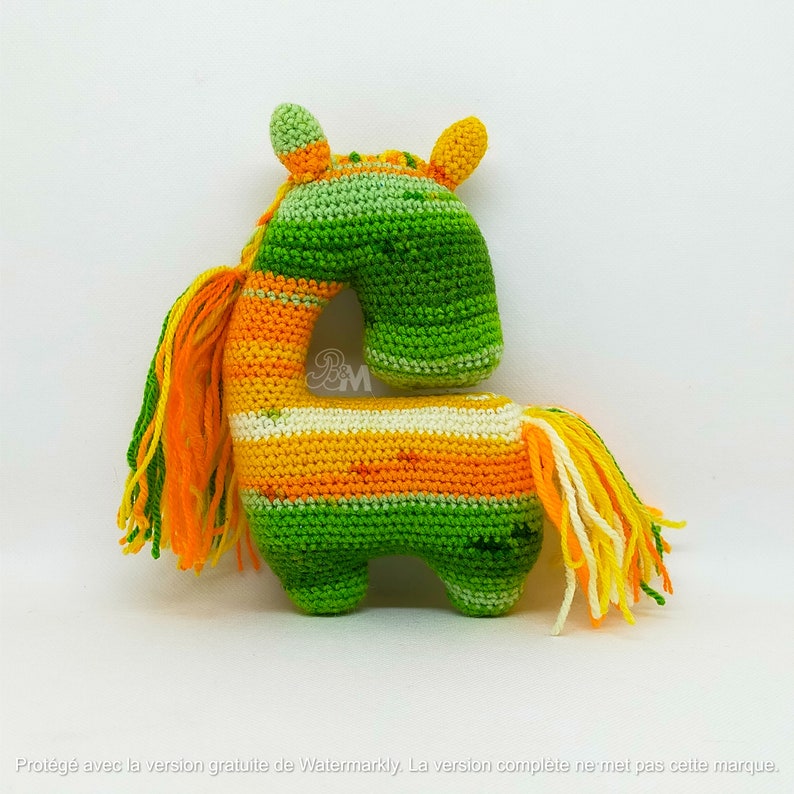 Poney Ponette fait main au crochet nommée Polly image 4