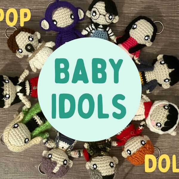 Crochet Bts Keychain Etsy