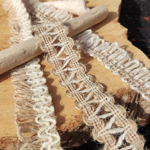 2.5cm Burlap Hessian Ribbon: Rustic Jute Trim for Wedding Decor