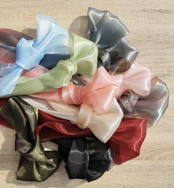 1 Yard 11 Colours Extra Wide Sheer Ribbon 8 or 12cm Width High Shine gloss DIY Craft Sewing Wedding Bouquet Etsy