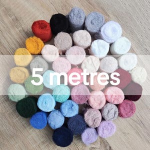 Rol chiffonlint: 1,5" rustieke bruiloftslinten met handgescheurde gerafelde randen | Onbewerkte rand bruidsboeketomslag, omzoomd bruidsmeisjeslint