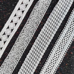 7 cm Breite Breite Weiße Spitze/ Bordüre/ Borte - Schüttgut- DIY Nähen von Kleidung/ Puppenherstellung