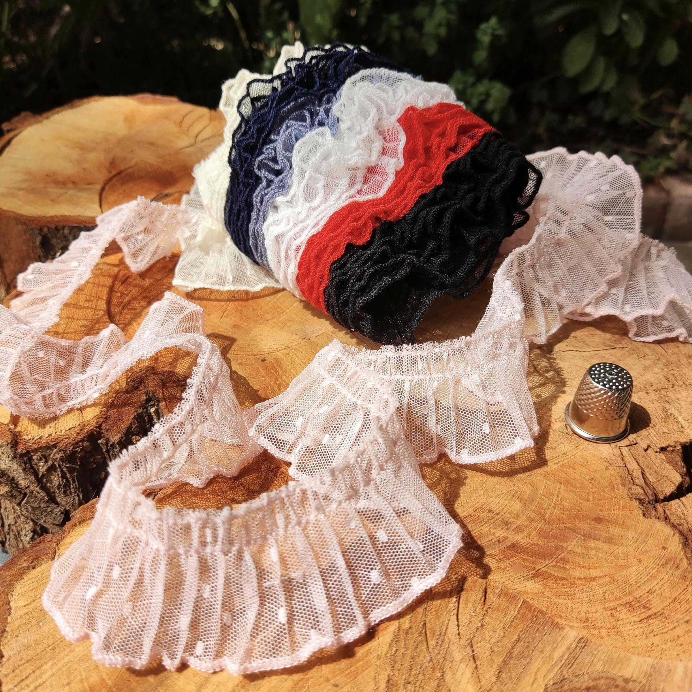 【PILLINGS】SHEER FRILL TRIM CUTSEW White Frilly Sheer Trim Tulle - Etsy