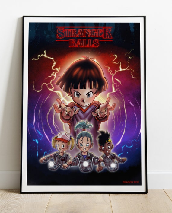 PARODIA PRINT Poster A3 Crossover DB - Stranger Balls - Etsy 日本