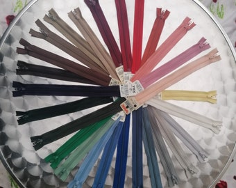 12-30 cm zipper different colors YKK DIY