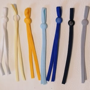 Vorgeschnittene elastische Schlaufen für Bekleidung, Handtücher, Ohrschlaufen etc. Bild 5