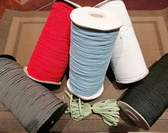 Gummiband 3mmx5m farbig Gummilitze Wäschegummi Elastisches Band verschiedene Längen