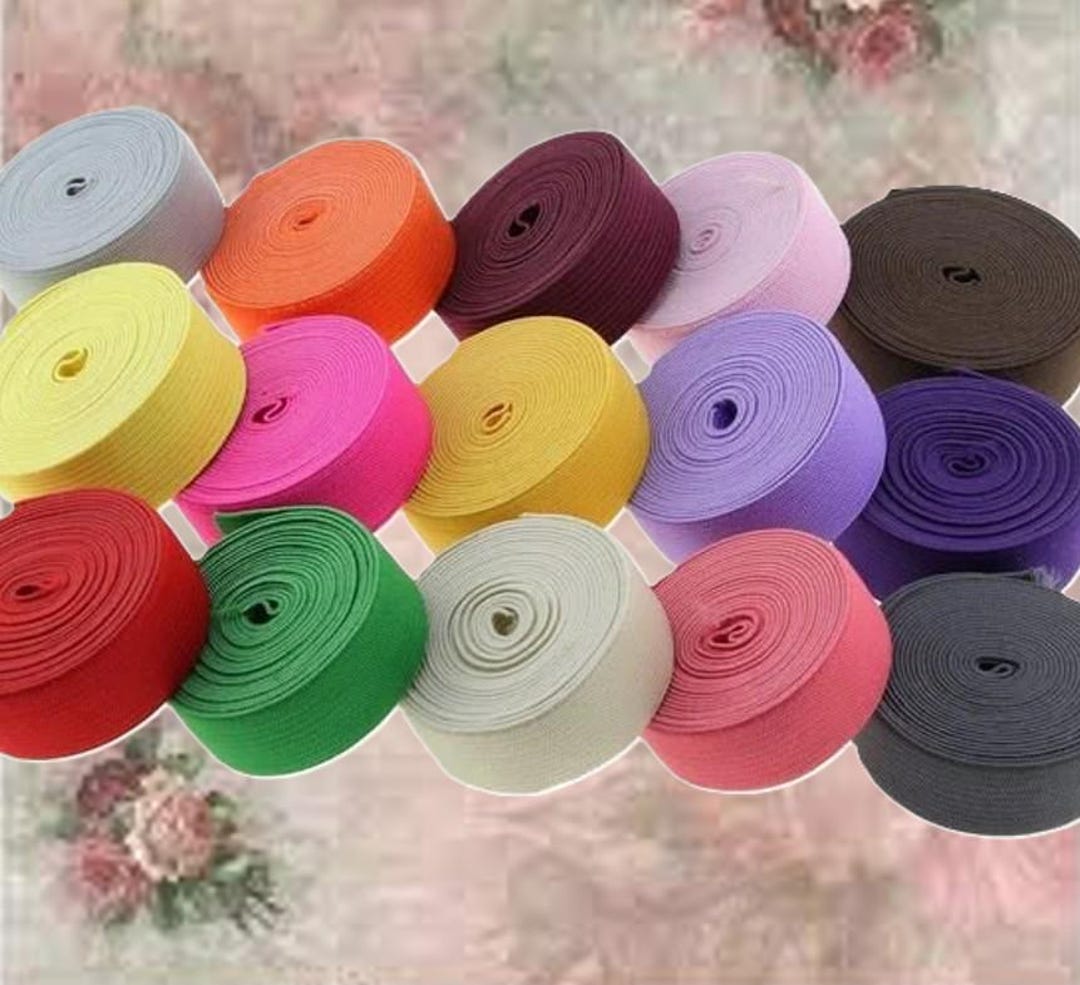 20mmx 1m Gummiband farbig Gummilitze Wäschegummi Elastisches Band - Etsy.de