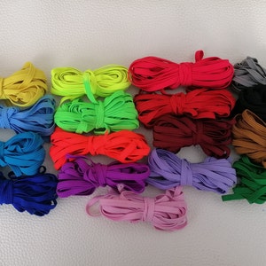 3 m Gummilitze Gummiband 10 mm elastisches Band Wäscheband Farbwahl |  maDDma Bastelbedarf