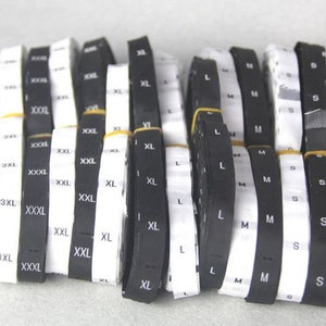 Pack of 20 size labels for sewing image 1