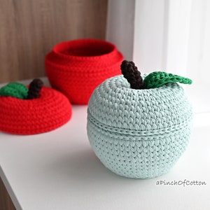 Patroon gehaakte appelmand, doe-het-zelf opbergen (pdf-patroon)