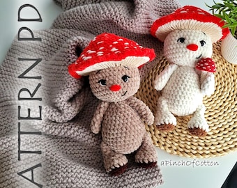 WZÓR szydełkowy na grzyby, grzyb szydełkowy, wzór szydełkowy na grzyby amigurumi w formacie PDF