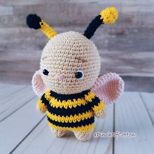 Mini Friends crochet PATTERNS set 3 crochet patterns PDF: ladybird, bee, butterfly image 7