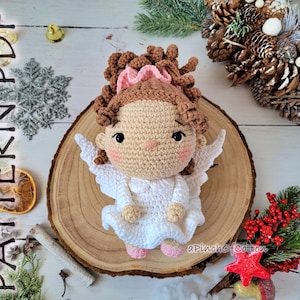 Angel crochet PATTERN, crochet angel, amigurumi Christmas crochet pattern PDF