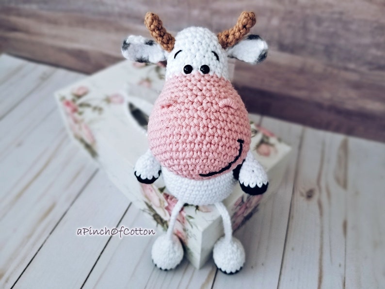 Cow crochet PATTERN, crochet cow, amigurumi cow crochet pattern PDF image 3