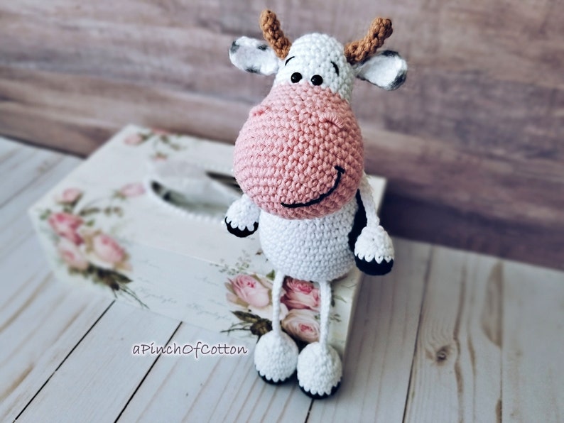 Cow crochet PATTERN, crochet cow, amigurumi cow crochet pattern PDF image 4