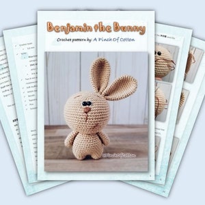 Bunny crochet PATTERN, crochet bunny, amigurumi bunny crochet pattern PDF image 6