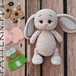 Bunny crochet PATTERN, crochet bunny, amigurumi bunny crochet pattern PDF