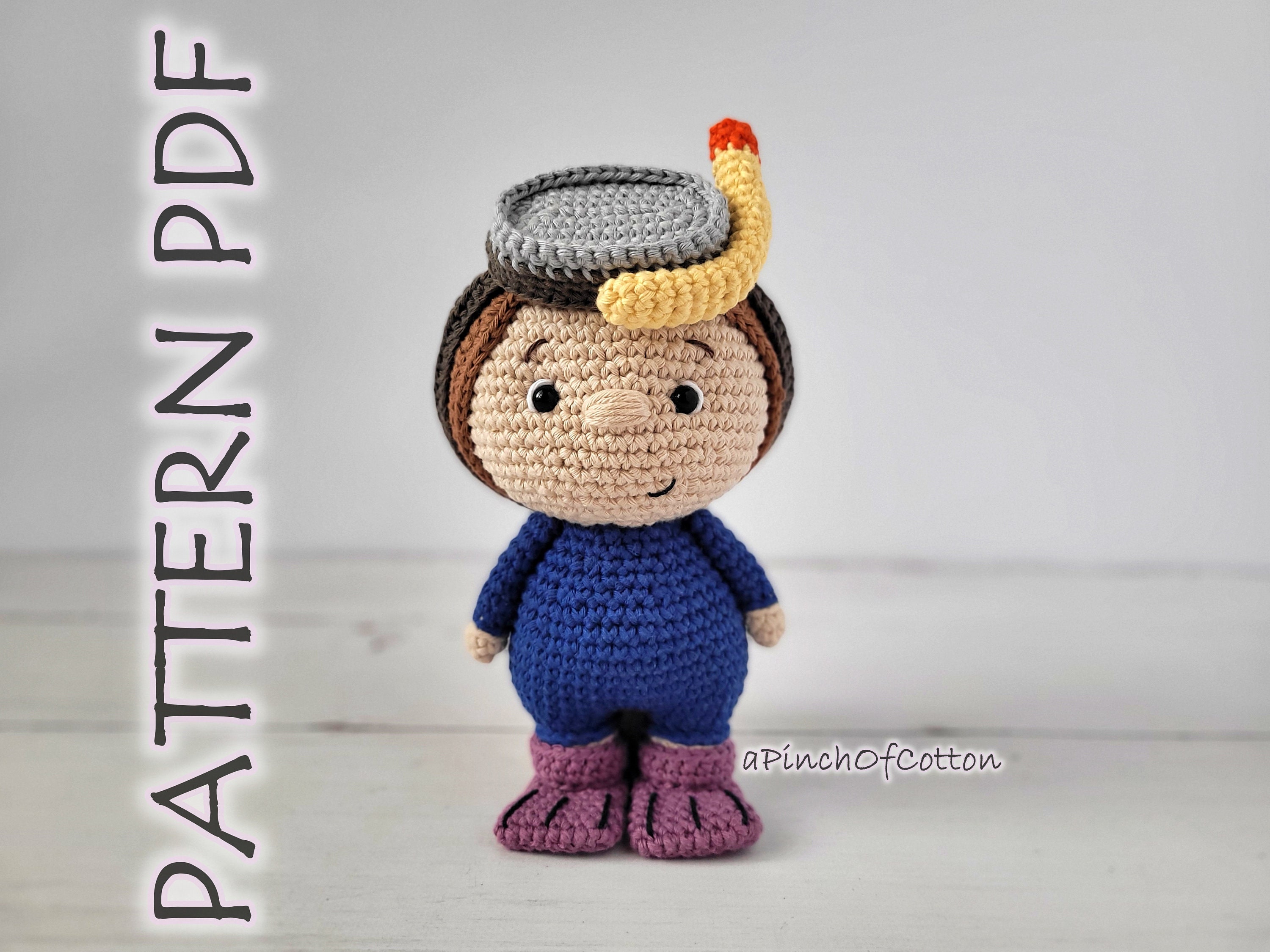 PATRON crochet Charlie el Buzo buzo crochet amigurumi buzo patron crochet PDF Etsy Espana