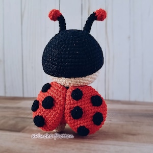 Mini Friends crochet PATTERNS set 3 crochet patterns PDF: ladybird, bee, butterfly image 3