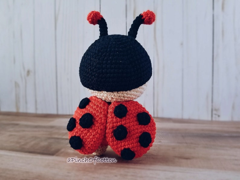 Mini Friends crochet PATTERNS set 3 crochet patterns PDF: ladybird, bee, butterfly image 3