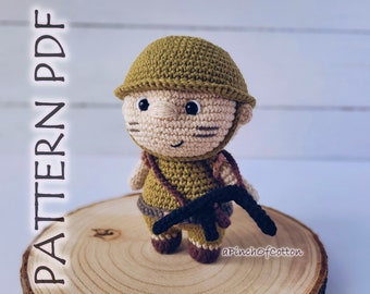 Charlie the Soldier crochet PATTERN, crochet soldier, amigurumi soldier crochet pattern PDF