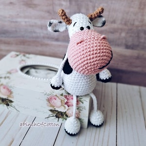 Cow crochet PATTERN, crochet cow, amigurumi cow crochet pattern PDF image 2