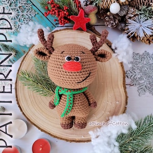 Reindeer crochet PATTERN, crochet reindeer, amigurumi reindeer crochet pattern PDF