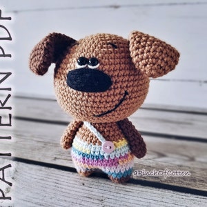 Dog crochet PATTERN, crochet puppy, amigurumi dog crochet pattern PDF