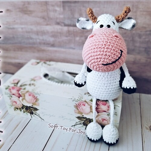 Crochet Cow Pattern Etsy