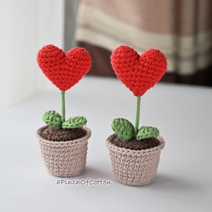 Flower in a Pot Crochet PATTERNS Set 5 Crochet Flower Patterns PDF ...